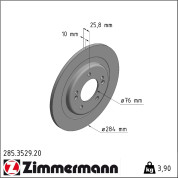 Zimmermann | Bremsscheibe | 285.3529.20