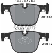 Textar | Bremsbelagsatz, Scheibenbremse | 2551401