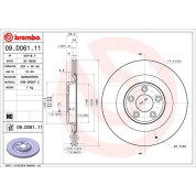 Brembo | Bremsscheibe | 09.D061.11