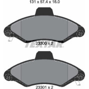 Textar | Bremsbelagsatz, Scheibenbremse | 2330002