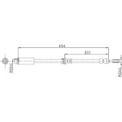 Metzger | Bremsschlauch | 4112313