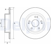 Delphi | Bremsscheibe | BG4801C