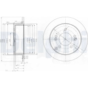 Delphi | Bremsscheibe | BG3799