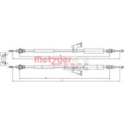 Metzger | Seilzug, Feststellbremse | 10.8225