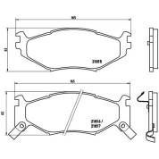 Brembo | Bremsbelagsatz, Scheibenbremse | P 11 007