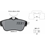 Textar | Bremsbelagsatz, Scheibenbremse | 2457801