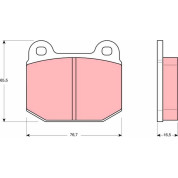 TRW | Bremsbelagsatz, Scheibenbremse | GDB611