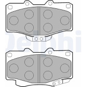 Delphi | Bremsbelagsatz, Scheibenbremse | LP854