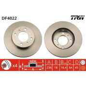 TRW | Bremsscheibe | DF4022