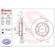 Brembo | Bremsscheibe | 09.B611.10