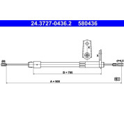 ATE | Seilzug, Feststellbremse | 24.3727-0436.2
