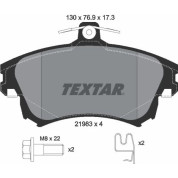 Textar | Bremsbelagsatz, Scheibenbremse | 2198302