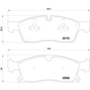 Brembo | Bremsbelagsatz, Scheibenbremse | P 50 108