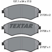 Textar | Bremsbelagsatz, Scheibenbremse | 2172501