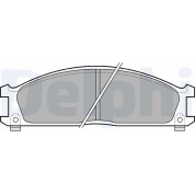 Delphi | Bremsbelagsatz, Scheibenbremse | LP543