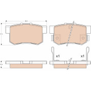 TRW | Bremsbelagsatz, Scheibenbremse | GDB3175