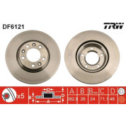 TRW | Bremsscheibe | DF6121