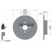 Textar | Bremsscheibe | 92124703