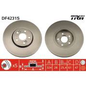 TRW | Bremsscheibe | DF4231S