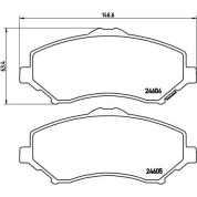 Brembo | Bremsbelagsatz, Scheibenbremse | P 11 025