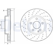 Delphi | Bremsscheibe | BG4657C