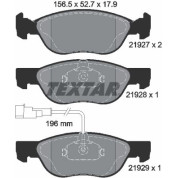 Textar | Bremsbelagsatz, Scheibenbremse | 2192701