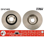 TRW | Bremsscheibe | DF4748S