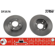 TRW | Bremsscheibe | DF2576