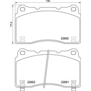 Brembo | Bremsbelagsatz, Scheibenbremse | P 28 099