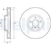 Delphi | Bremsscheibe | BG9156C