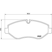 Brembo | Bremsbelagsatz, Scheibenbremse | P A6 026