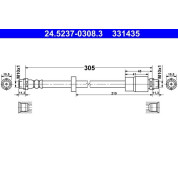 ATE | Bremsschlauch | 24.5237-0308.3