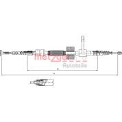 Metzger | Seilzug, Feststellbremse | 251.32