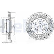 Delphi | Bremsscheibe | BG3985C