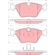 TRW | Bremsbelagsatz, Scheibenbremse | GDB1619