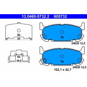 ATE | Bremsbelagsatz, Scheibenbremse | 13.0460-5732.2