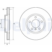 Delphi | Bremsscheibe | BG4771C