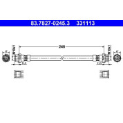 ATE | Bremsschlauch | 83.7827-0245.3