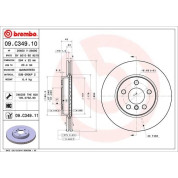 Brembo | Bremsscheibe | 09.C349.11