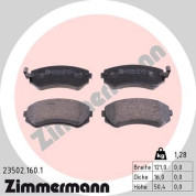 Zimmermann | Bremsbelagsatz, Scheibenbremse | 23502.160.1