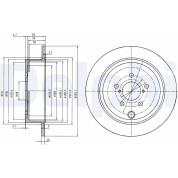 Delphi | Bremsscheibe | BG4158