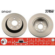 TRW | Bremsscheibe | DF4247