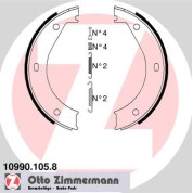 Zimmermann | Bremsbackensatz, Feststellbremse | 10990.105.8