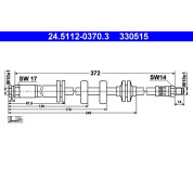 ATE | Bremsschlauch | 24.5112-0370.3