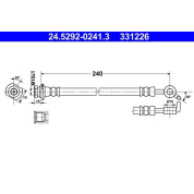 ATE | Bremsschlauch | 24.5292-0241.3