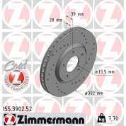 Zimmermann | Bremsscheibe | 155.3902.52