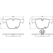 Brembo | Bremsbelagsatz, Scheibenbremse | P 06 053