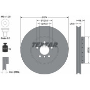 Textar | Bremsscheibe | 92266025