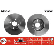 TRW | Bremsscheibe | DF2702