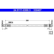 ATE | Bremsschlauch | 24.5111-0300.3